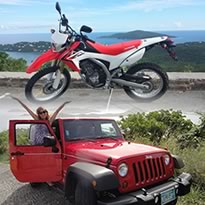 Book A Jeep or Scooter or Motorcycle in Saint Thomas USVI