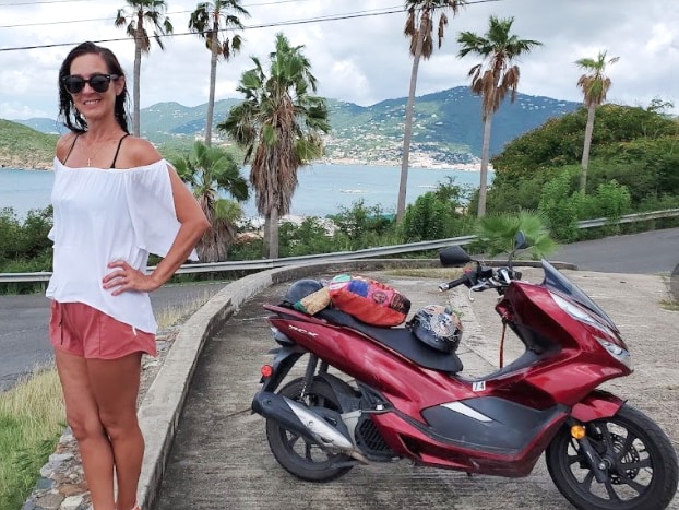 rent a motorbike at Havensight in St Thomas US Virgin Islands
